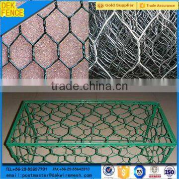 Pvc coated mesh gabion stone box wire fence