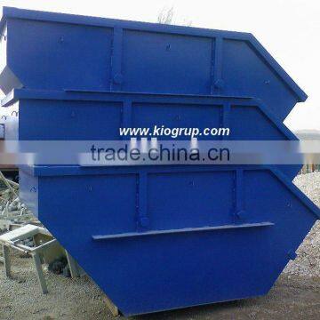Skip container garbage bin