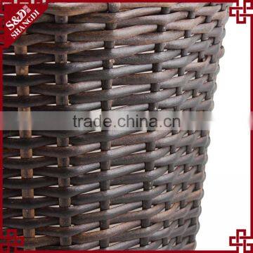 S&D Synthetic Rattan Garden Pots for Sale Planting Pots Cheap , Indoor&Outdoor Rattan Flower Pot , Stackable Plastic Garden Pots photo-3