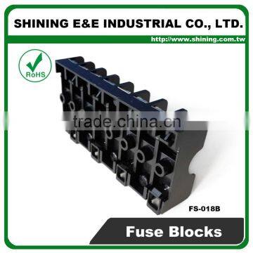 FS-018B 35mm Din Rail Mounted 600V 10A 8 Pole Midget Fuse Base photo-6