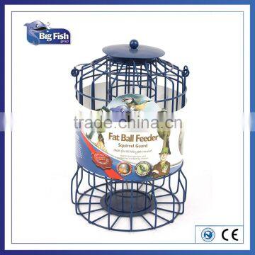 Traditional Bird Squirrel Guard Proof Metal Caged Haning Suet Fat Ball Bird Feeder