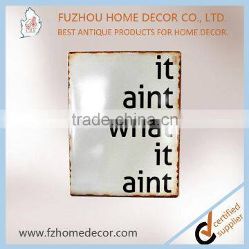 2016 Decorative Custom Made Vintage Tin Metal Signs
