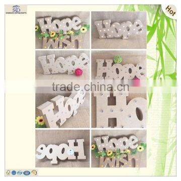 Memorial Day Decorating Mdf Hope Wooden Led Ornament