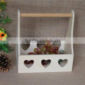 Heart craved natural wooden water bottle storage rack wholesale