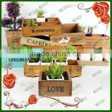 factory wholesale vegetable garden wooden plant tray