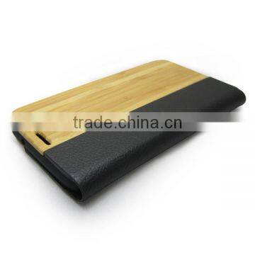 OEM Wood Leather Cell Phone Case for Samsung S7 photo-4