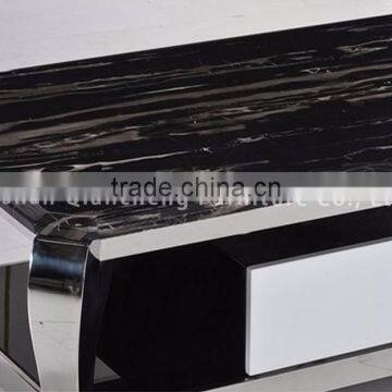Hot Sale Coffee Table With Silver Stainless Steel Legs photo-4