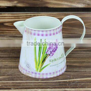 2015 new design paper decal lavender watering can made in china wholesale