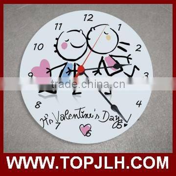 2017 Hot Sell Christmas gift custom photo printed wall clocks sublimation blank wall clocks for sublimation