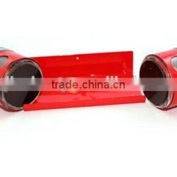 Red Coating Glass Spice Magnetic Jar With Metal Lids photo-4