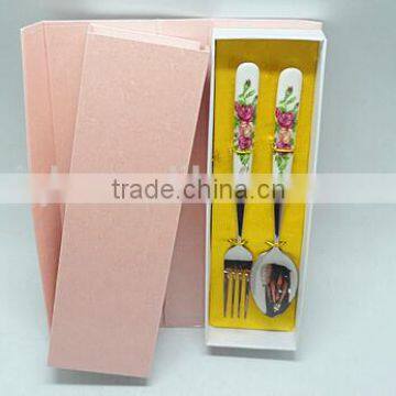 Porcelain Handle Flatware Set Stainless Steel Cutlery Set photo-6