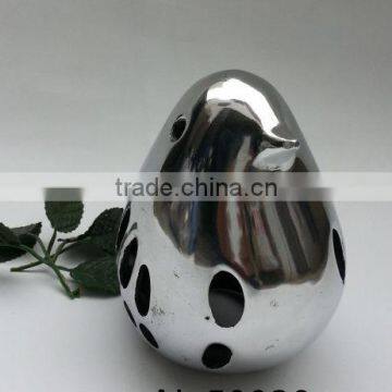 shiny bird metal decorative statue