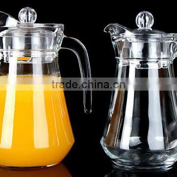 Machine Blown Pressed Clear Drinking Glass Cup With Handle photo-2