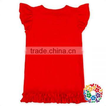 Baseball Printed Bibs Toddler Tops Boutique Ruffle Tops for Girls photo-2