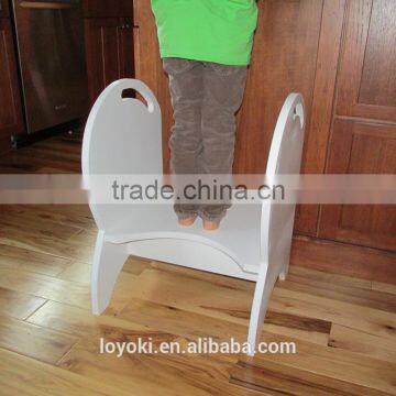 Wood Potty Step Stool Kids Toilet Step Stool With Handrail photo-4