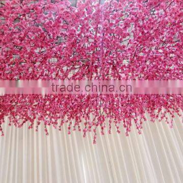 GNW FLC160628-01 Pink Artificial Cherry Blossom Branch Flower Ceiling Decoration photo-2