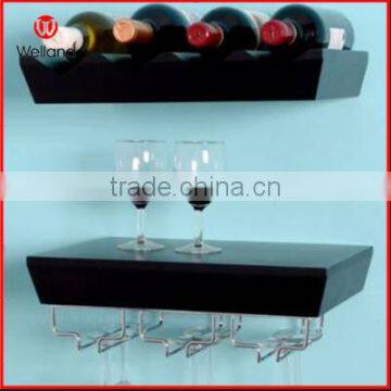 Wooden display wine rack