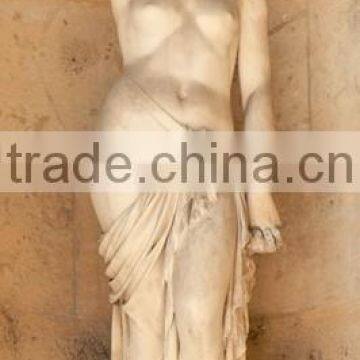 David's wife Bathsheba white marble statue