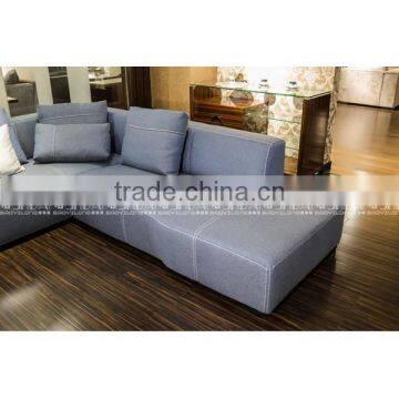 2016 Latest New L Shaped Sofa Designs Linen Fabric Sofa photo-6