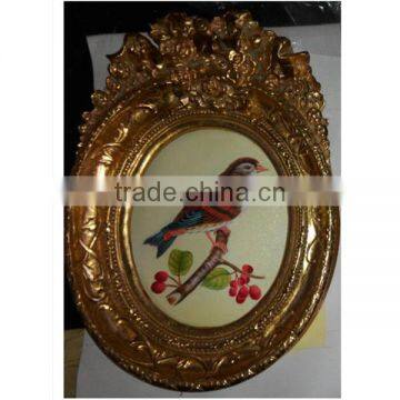 Small Size Oval Shape Frame With Handmade Painting photo-2