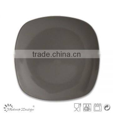 Solid Color Square Ceramic Salad Plate photo-2