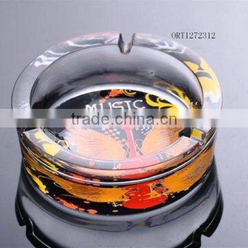 advertisement logo glass ashtray