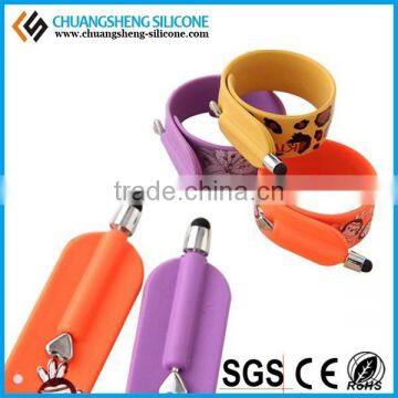 ad Promotion Gift Mobile Phone & Tablet Touch Screen Silicone Stylus Pen With Slap Band From China Factory photo-5