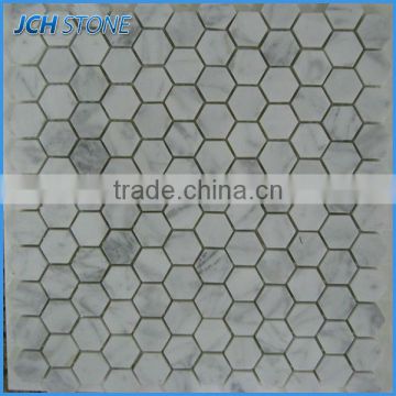 Different hexagon mixed color mosaic tile for kitchen