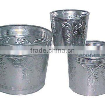 Embossed Iron Planter,Antique Planter,Decorative Planter