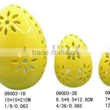 Ceramic easter egg set of 3