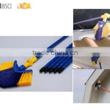 10years factory ceiling broom,360 degree swivel corner brush, 0 risk eaves broom,