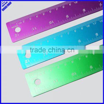 High Quality Colorful Office 30cm Aluminium Metal Ruler photo-2
