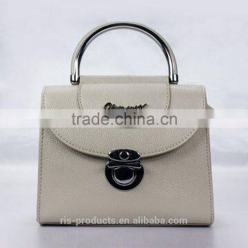 Latest Designer Metal Handle Tote Bags Customized Ladies Crossbody Bag photo-2