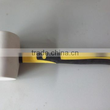 32oz white head rubber mallet hammer