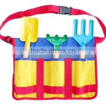 2016 hot sale!! kids garden tool set in apron for kids and chrildren