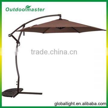 Outdoor Garden 9 Feet Offset Umbrella With Hand Push