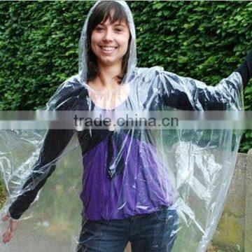 Transparent LDPE disposable Ponchos