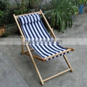 factory direct sale folding wooden reclining beach chairs