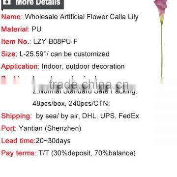 Dongguan Wholesale Artificial Flower Calla Lily Synthetic Flower Calla Lily Fake Flower Calla Lily photo-6