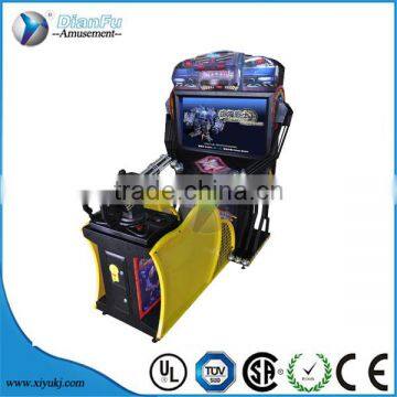 kids coin operated Armour Warrior Simulator Game Machine/ gun shooting arcade game machine