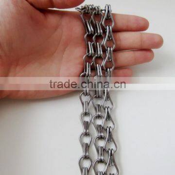 Wholesale 12mm Decorative Silver Color Metal Aluminum Chain for Decoration photo-2