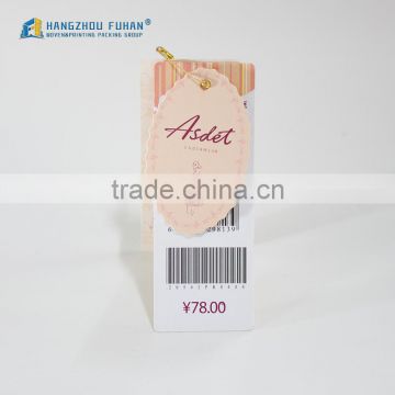 China Colorful Custom Underwear Paper Hang Tag