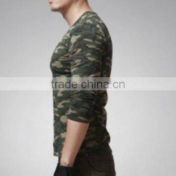 Men's T-shirt Camo Unitard Long Sleeved T-shirt Movement photo-3