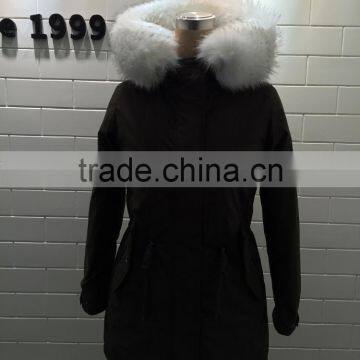 Lady Colour Fur White Clour Multi Colour Parka photo-2