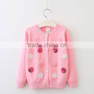 New Model Cotton Sequin Decoration Sweater Design for Girl photo-2