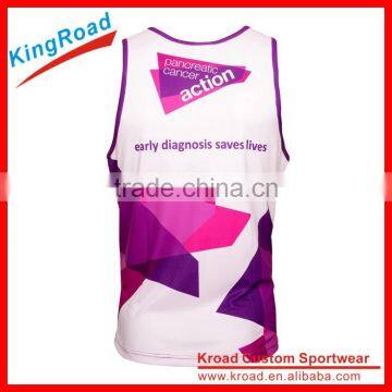 Women Sports Singlets Running Yoga Fitness Padded Stretch Gym Slim Tank Top