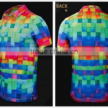 Custom Casual Blank Funny Golf Polo Dri Fit Shirt Sport Tops 3D Animal Lion Pattern for Men photo-4