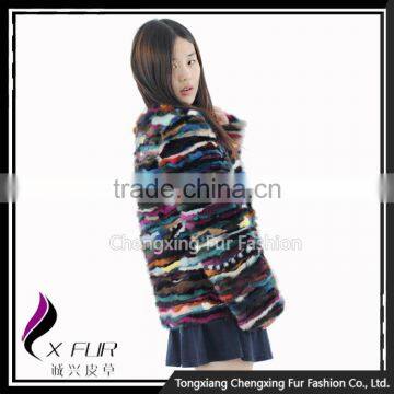 CX-G-A-51 Hot Sale Multi Color Genuine Mink Fur Coat for Winter photo-4