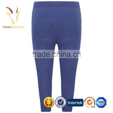 Color Blue Plain Kids Knitted Pants photo-2