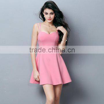 Z&M Women's 2017 summer dress woman dress sexy nighty dress for women